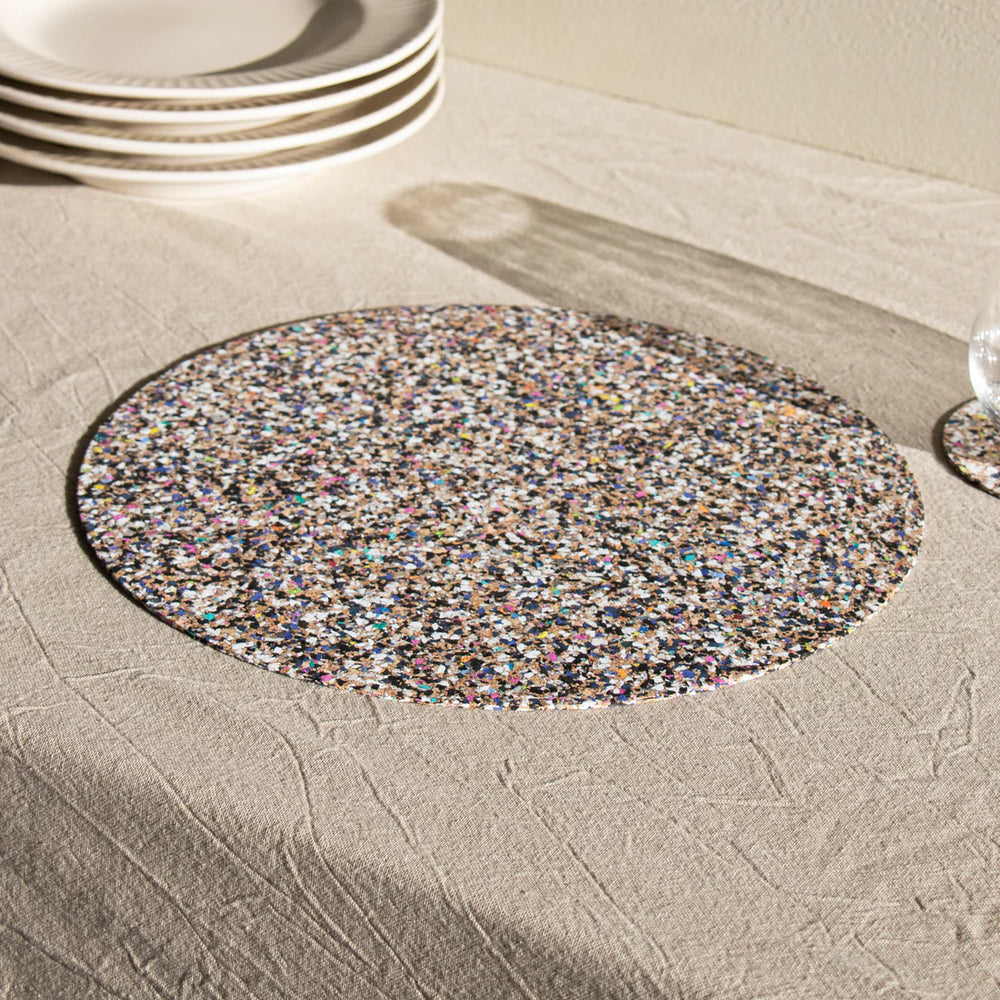 Beach Clean Round Placemat Set of 4 - Recycled
