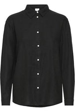 Linno Long Sleeve Linen Shirt - Black