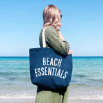 Beach Essentials Canvas Bag - Navy