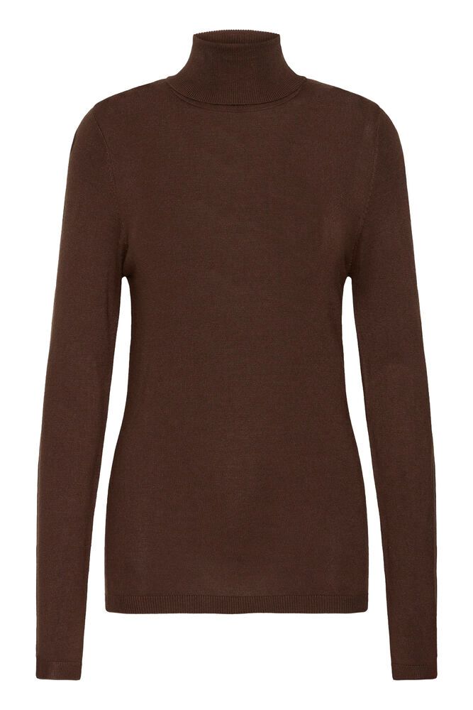 MAFA Knitted Roll Neck Pullover - Coffee Bean