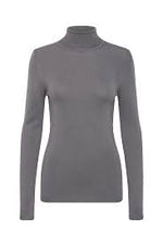 MAFA Knitted Roll Neck Pullover - Grey