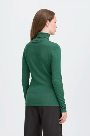 MAFA Knitted Roll Neck Pullover - Rifle Green