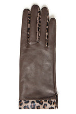 Maria Leather Gloves - Coffee Bean