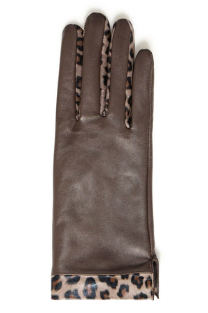 Maria Leather Gloves - Coffee Bean