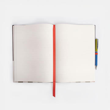 Stripe Slim Casebound Notebook and Pen