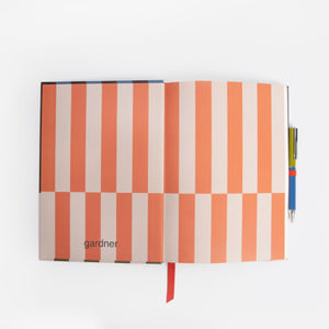Stripe Slim Casebound Notebook and Pen