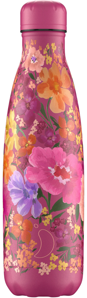 500ml Floral Multi Meadow Chillys Bottle