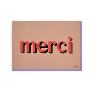Merci Foiled Card