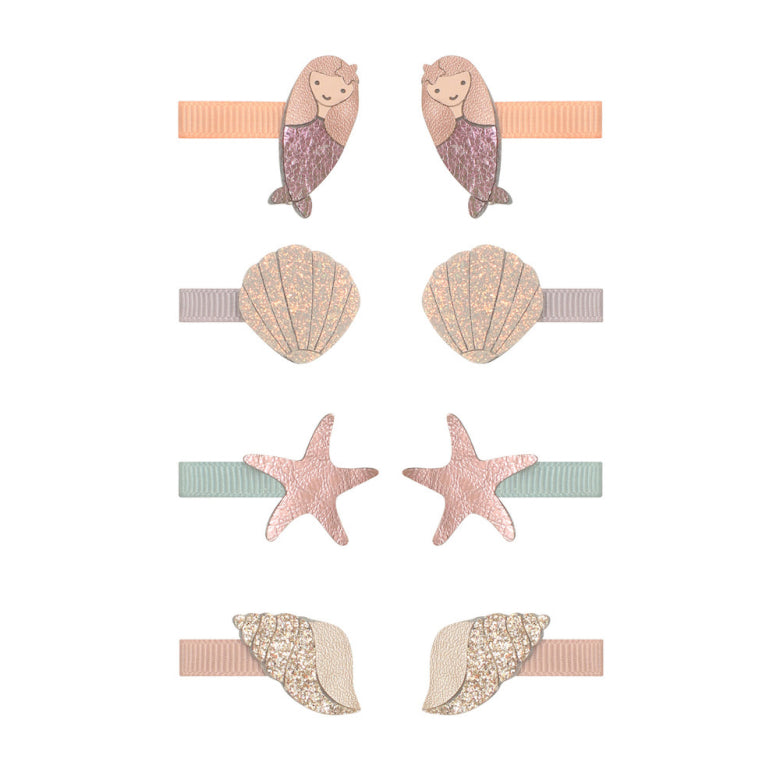 Mermaid Mini Clips Set of 8