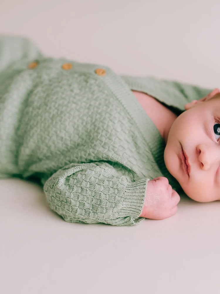 Ecru Newborn Baby 2 Piece Outfit - Organic Cotton