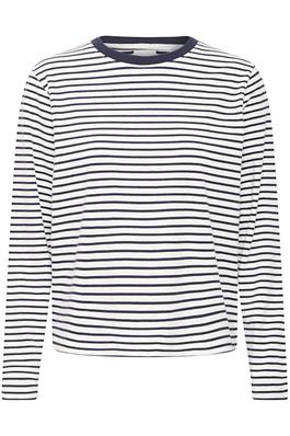 Mira Long Sleeve T Shirt - Total Eclipse Stripe