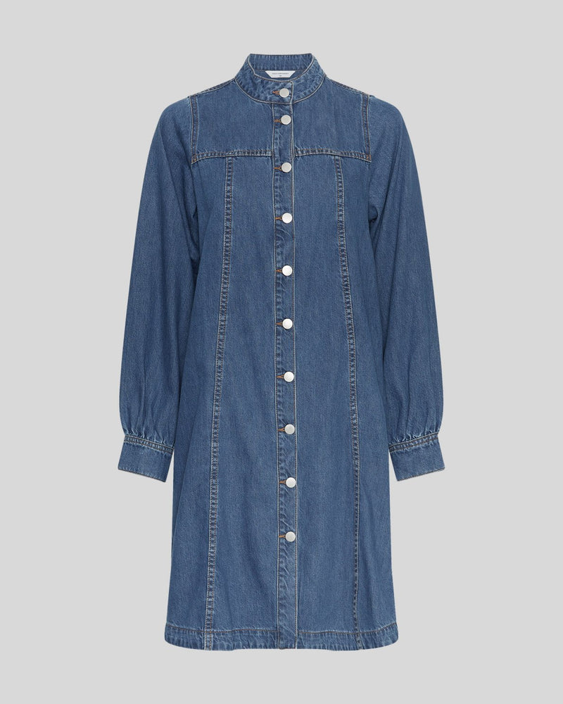 MSCH Elena Shirt Dress - Mid Blue