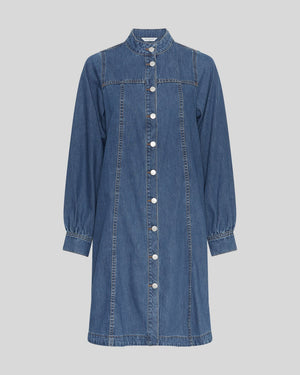 MSCH Elena Shirt Dress - Mid Blue