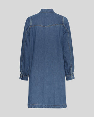 MSCH Elena Shirt Dress - Mid Blue