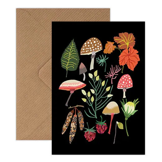 Brie Harrison Greetings Card - Mushrooms and Moss
