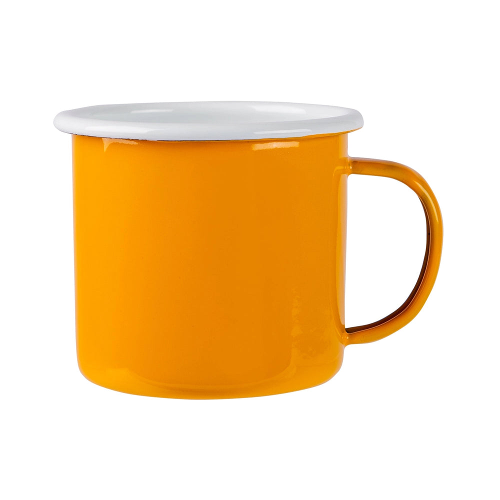 Coloured Enamel Mug - 375ml - Mustard