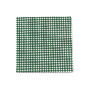 Vichy Green Gingham Print Paper Napkins - Pack of 20