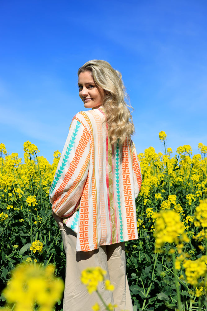 Boho Kos Blouse - Orange