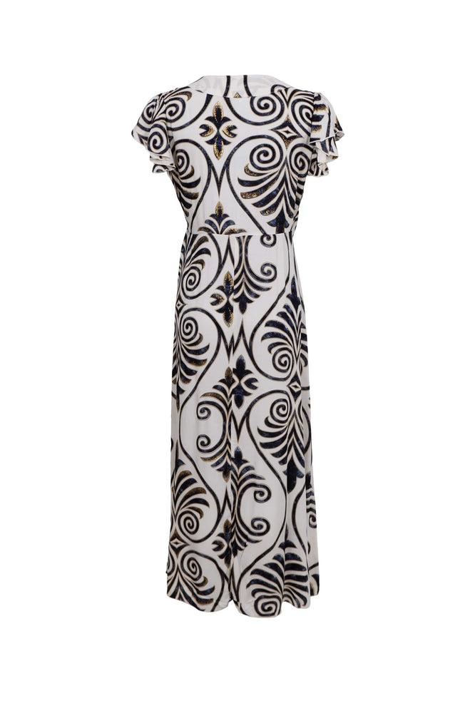 Stella Wrap Dress - Malaka White