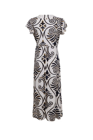 Stella Wrap Dress - Malaka White