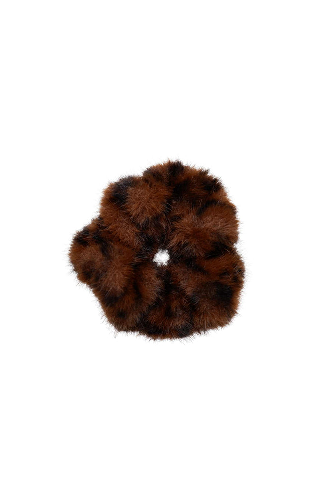 Brea Faux Fur Scrunchie - Mocca