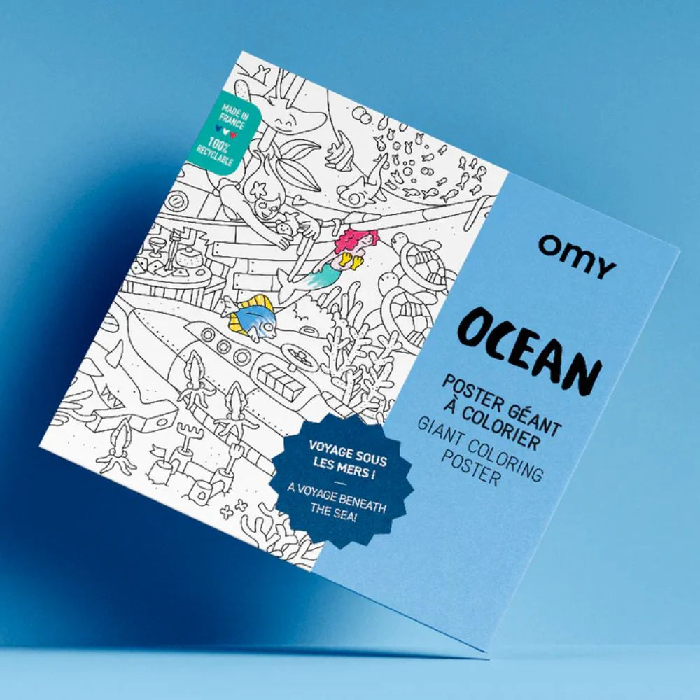 Ocean Giant Colouring Poster