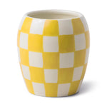 Paddywax Checkmate Porcelain Candle -  Ochre - Golden Amber