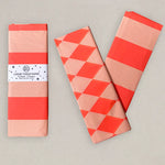 Luxury Tissue Paper Wrap - Orange and Peach