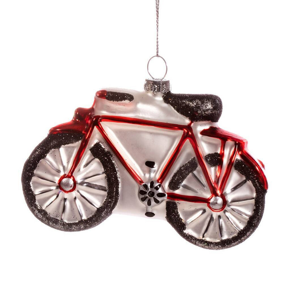 Red Bicycle Shaped Bauble