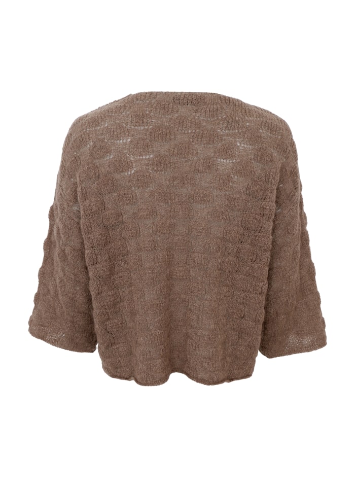 Harris V Neck Jumper - Taupe