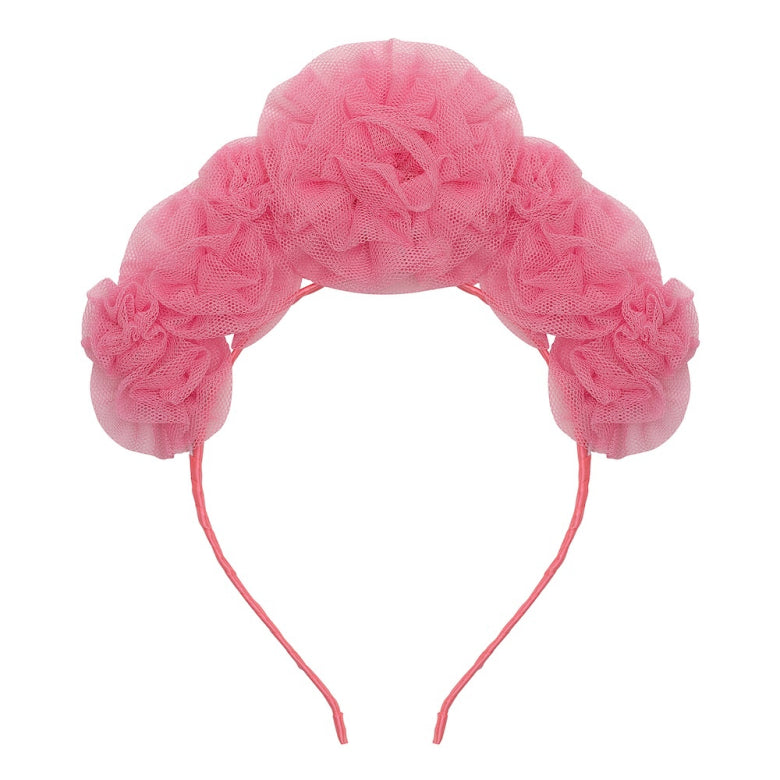 Pink Ruffle Flower Headdress