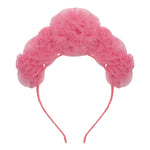 Pink Ruffle Flower Headdress