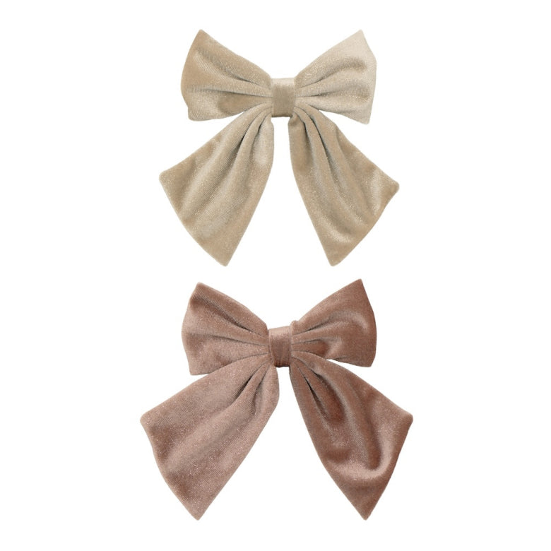 Agnes Oversized Velvet Bows (2 Pack)