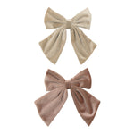 Agnes Oversized Velvet Bows (2 Pack)