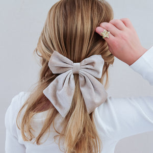 Agnes Oversized Velvet Bows (2 Pack)