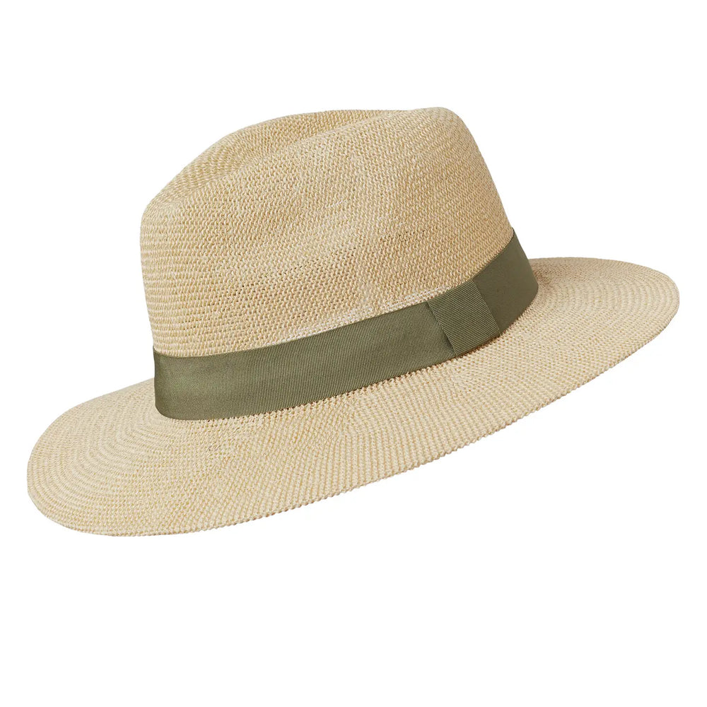 Panama Hat - Natural Paper with Khaki Band
