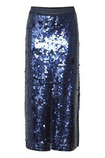 Pennie Sequin Skirt - Maritime Blue