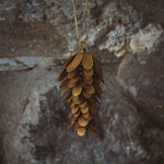 Brass Pine Cone Decoration