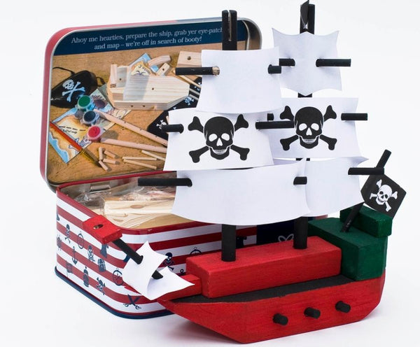 Pirate Ship Kit - Gift in a Tin