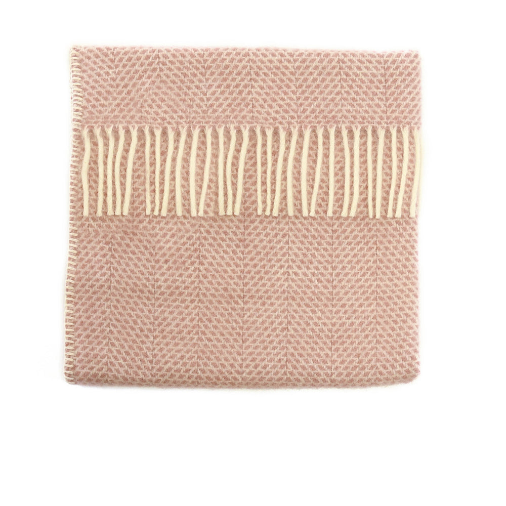 Pram Blanket Beehive – Dusky Pink