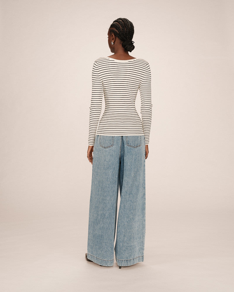 Samedi Jumper - Ecru Stripe
