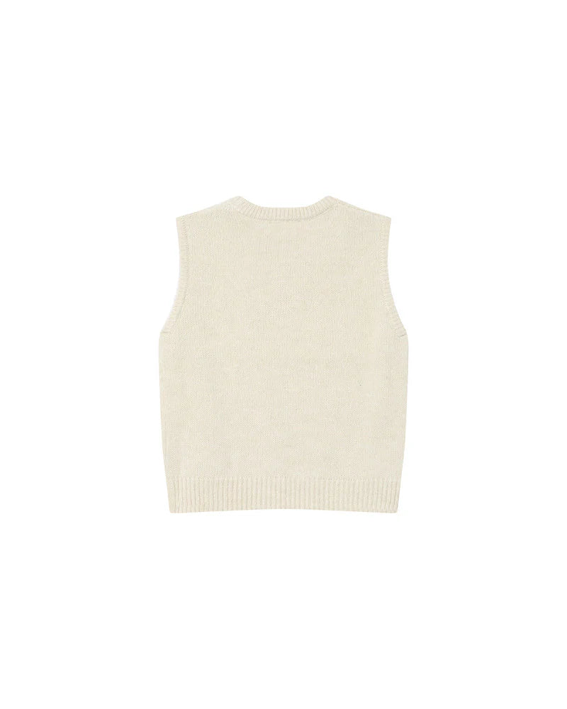 Say Sleeveless Sweater - Ecru