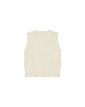 Say Sleeveless Sweater - Ecru