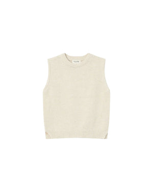 Say Sleeveless Sweater - Ecru