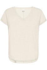 Rebel T Shirt - Almond Milk V Neck