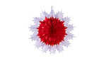 Paper Snowflakes - Two Colour - Red and Lavender