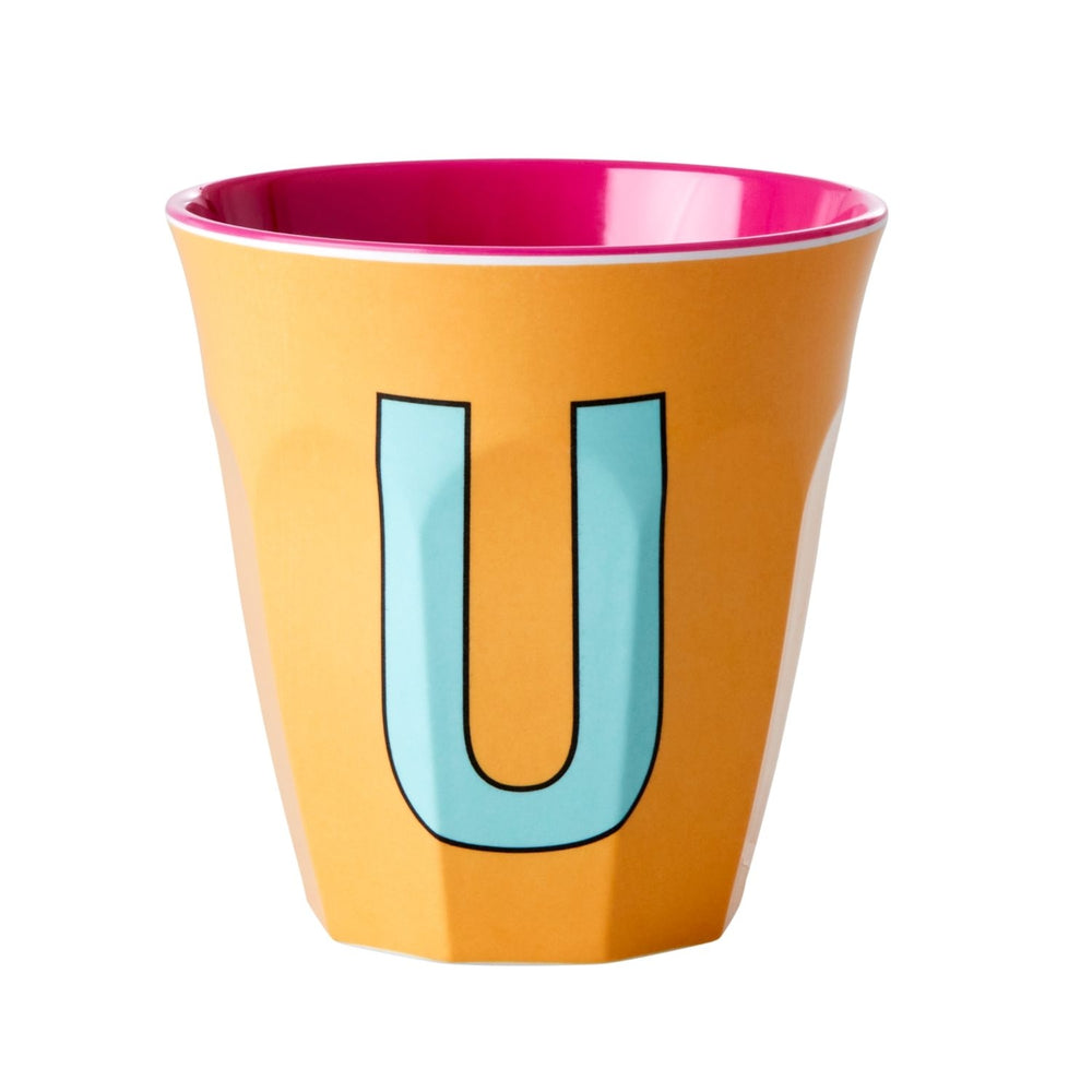 Alphabet Melamine Cup - U