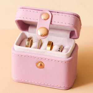 Purple/Pink Mini Travel Ring Box