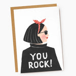 You Rock - Cool Girl Friendship Card