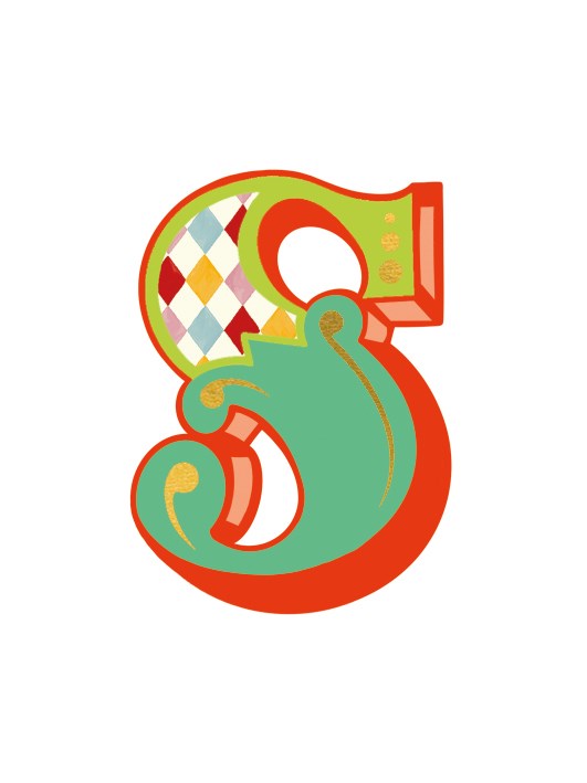 Roll Up! Roll Up! Letter Card - S